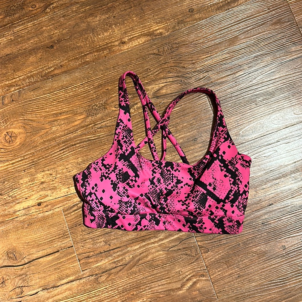 JoyLab snakeskin sports bra